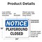 Signmission Playground Closed, 24 in W x Rectangle, Plastic OS-2PACK-NS-P-1824-L-17319 - alternate 8